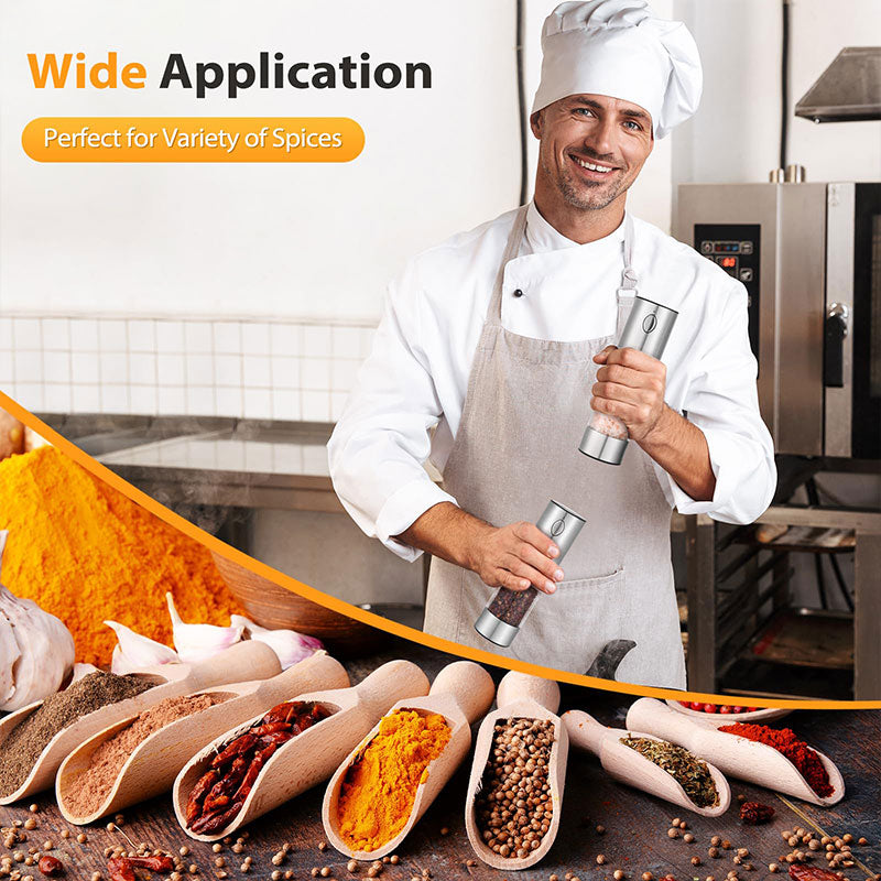 Rechargeable Electric Salt and Pepper Grinder Set