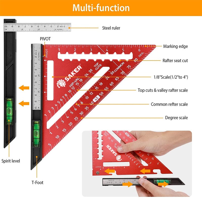 Rafter Square with Level