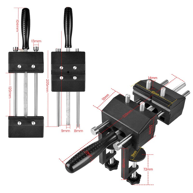 Adjustable Angle Clamp Bench Vise or Table Vise for Woodworking