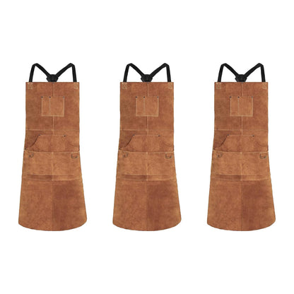 Fireproof cowhide apron