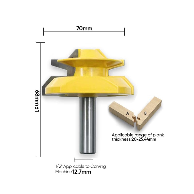 45°Lock Miter Router Bit