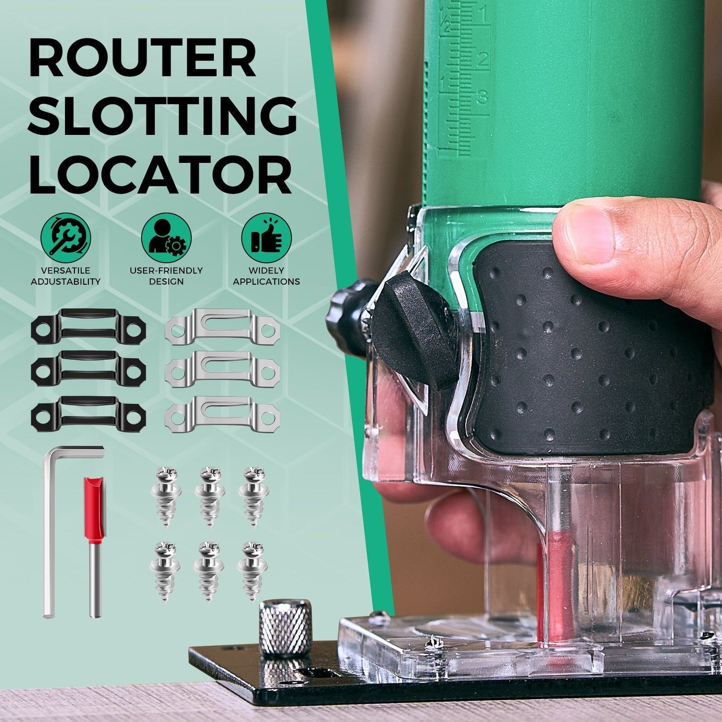 Wood Router Slotting Locator