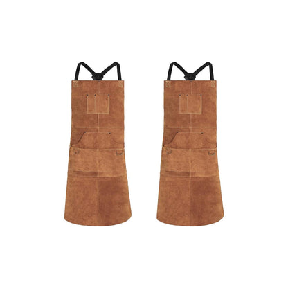 Fireproof cowhide apron