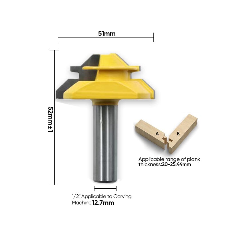 45°Lock Miter Router Bit