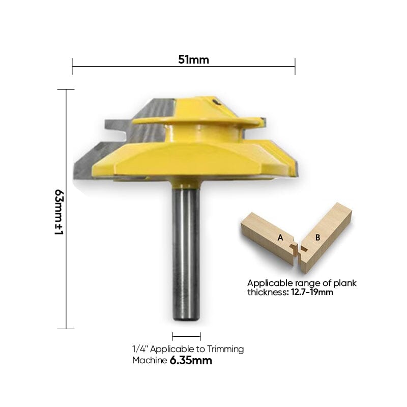 45°Lock Miter Router Bit