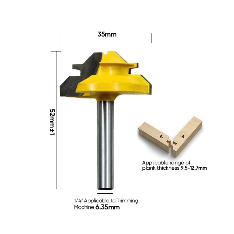 45°Lock Miter Router Bit