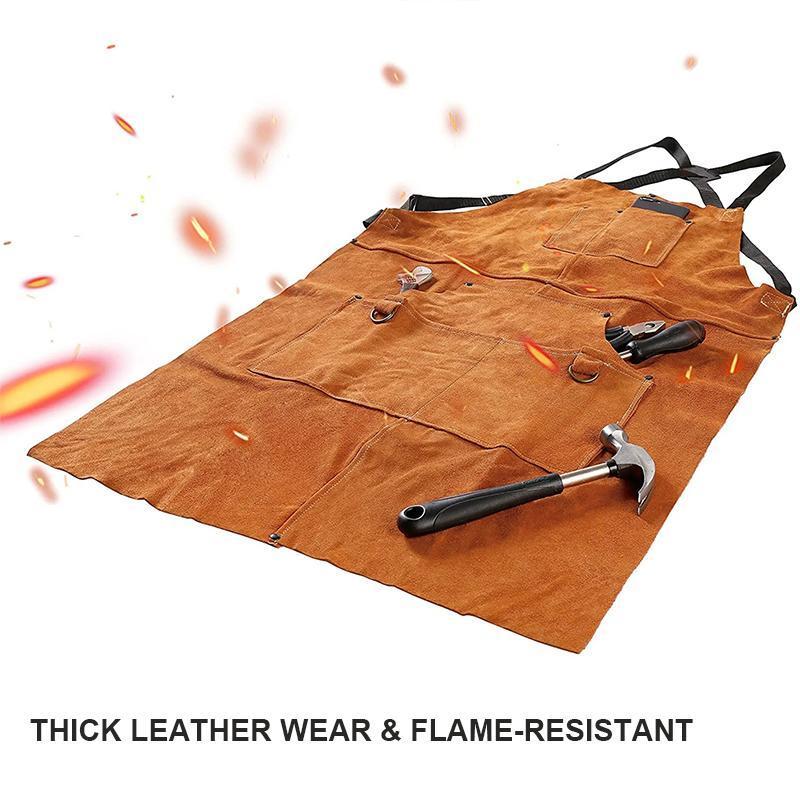 Fireproof cowhide apron