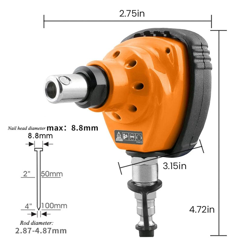 Pneumatic Mini Palm Nailer