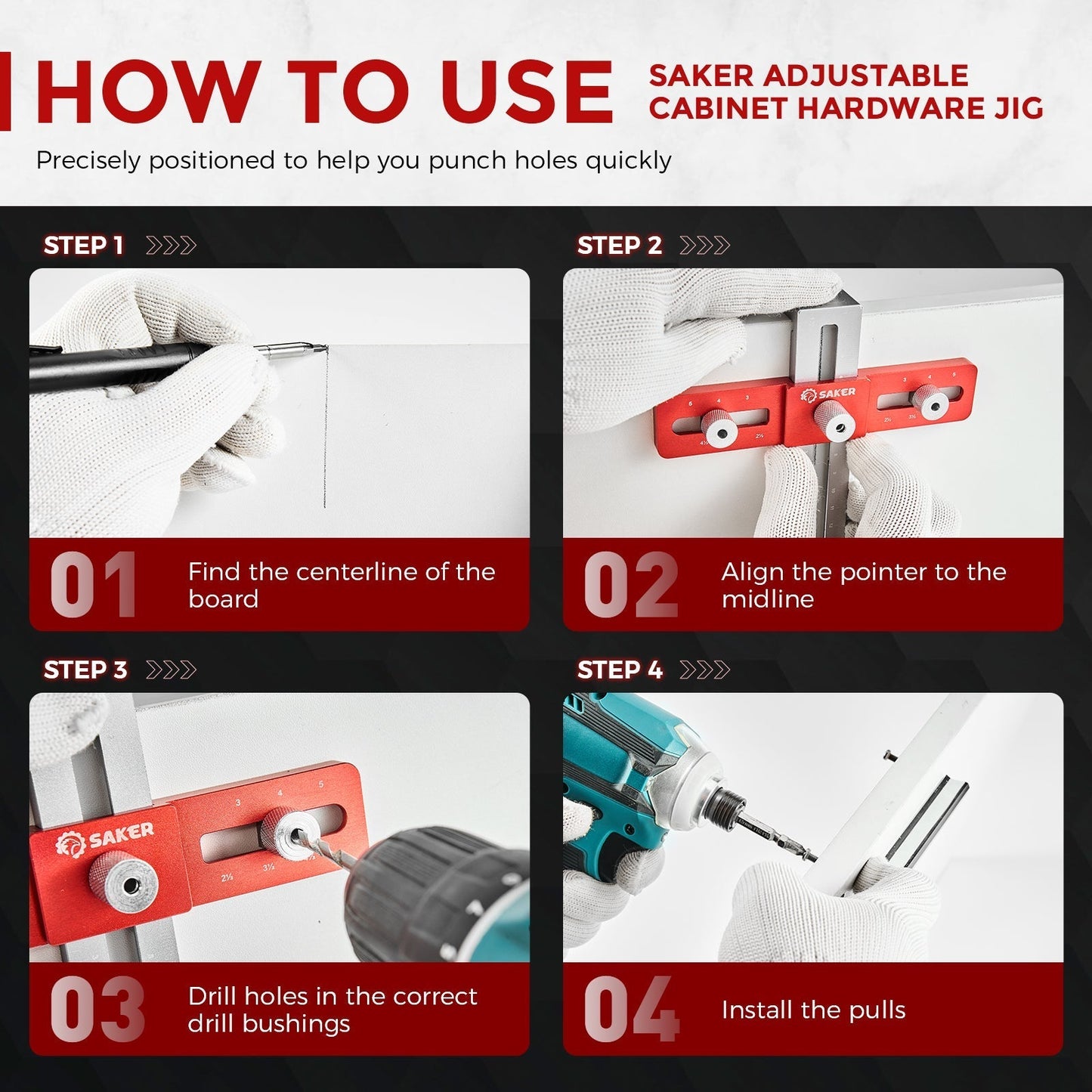 Cabinet Door Mounting Jig