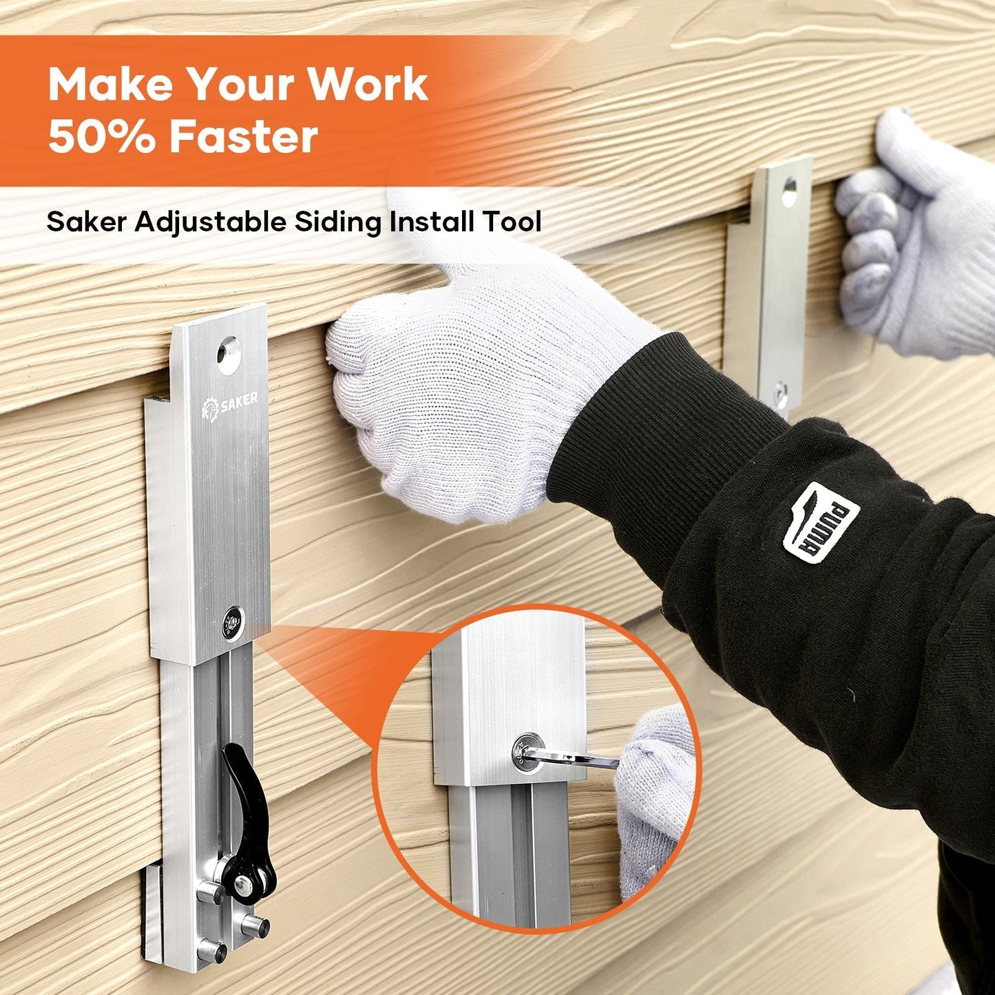 Adjustable Siding Install Tool