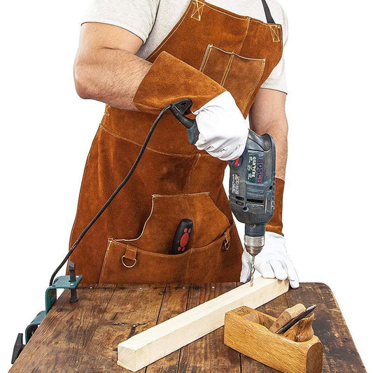 Fireproof cowhide apron