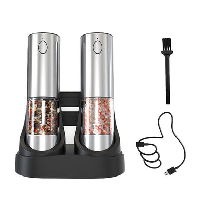 Rechargeable Electric Salt and Pepper Grinder Set