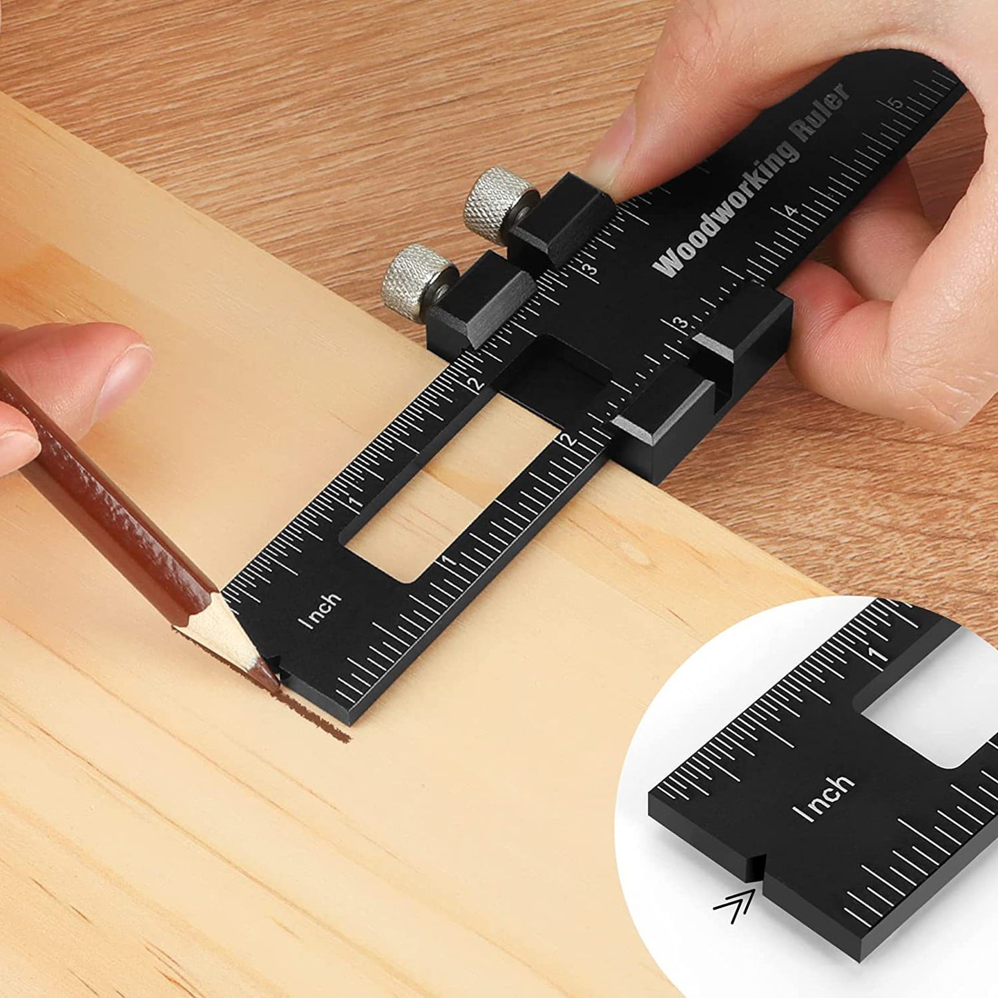 Woodworking Ruler Precision Pocket Rule